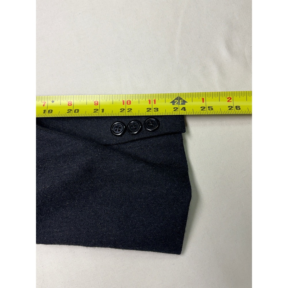 Brooks Brothers Makers Brooksease Blazer Mens 41 Reg Charcoal Gray Wool USA Made - Picture 14 of 14
